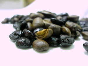 čerstvá pražená zrnková káva